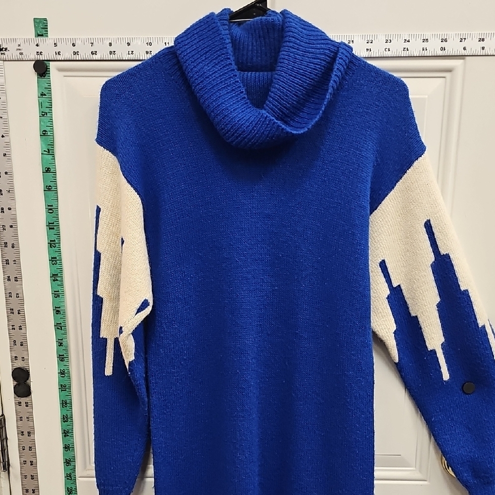 80s, Vintage, Maxi, Sweater, Turtleneck, Stretchy, Classic, Casual, Soft, Winter